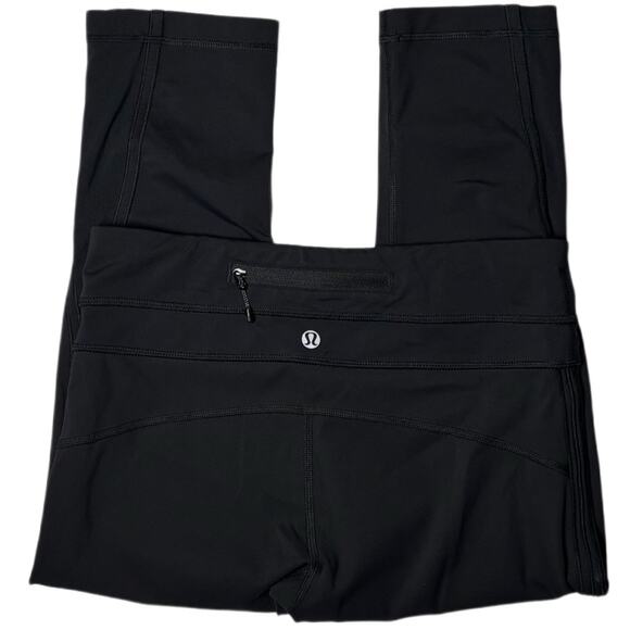 Lululemon Leggings women's size 6 Inspire Crop Luxtreme four-way stretch Black - Picture 4 of 16